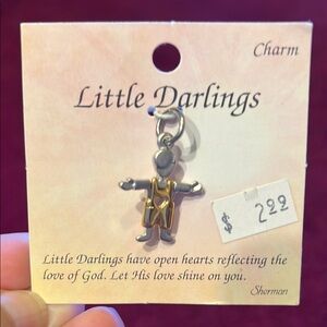 Little Darlings Silver and Gold Charm Pendant (5)